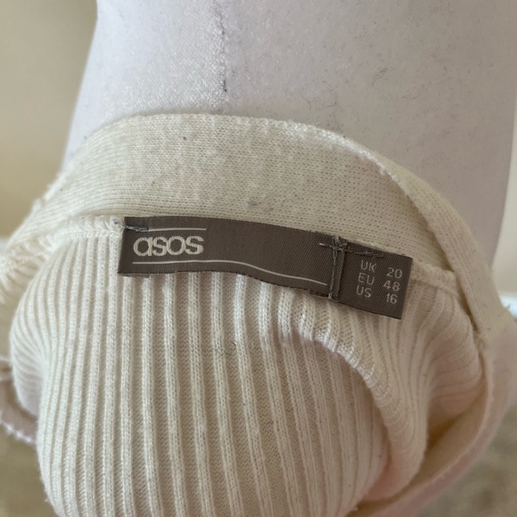 ASOS Cream Ribbed Knitwear - Picture 5 of 5